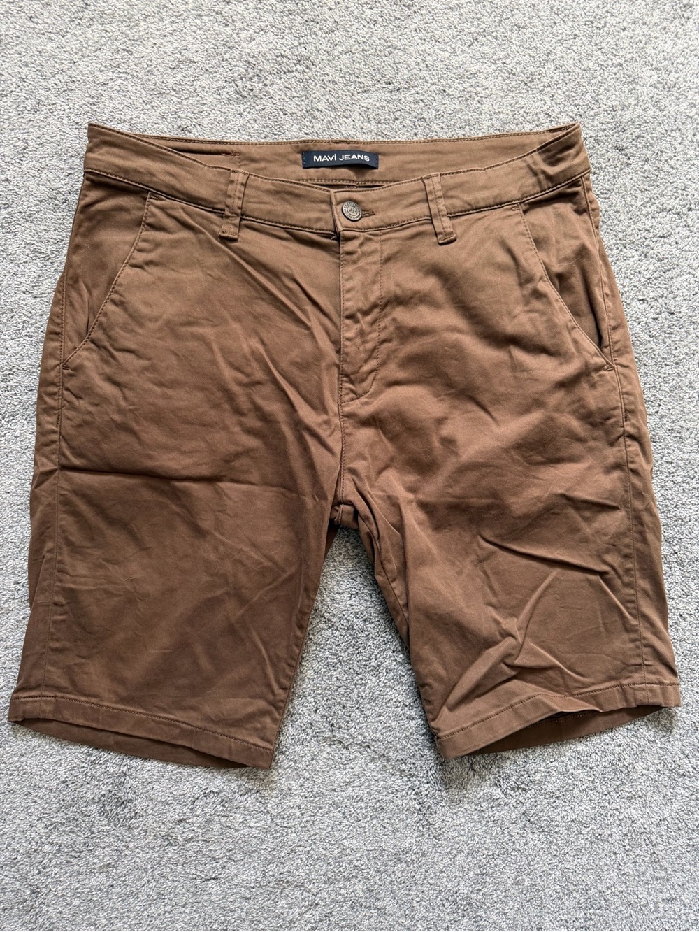 Mavi Jacob Men’s Brown Stretch Chino Shorts
